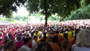 Vor dem B2Run Start.